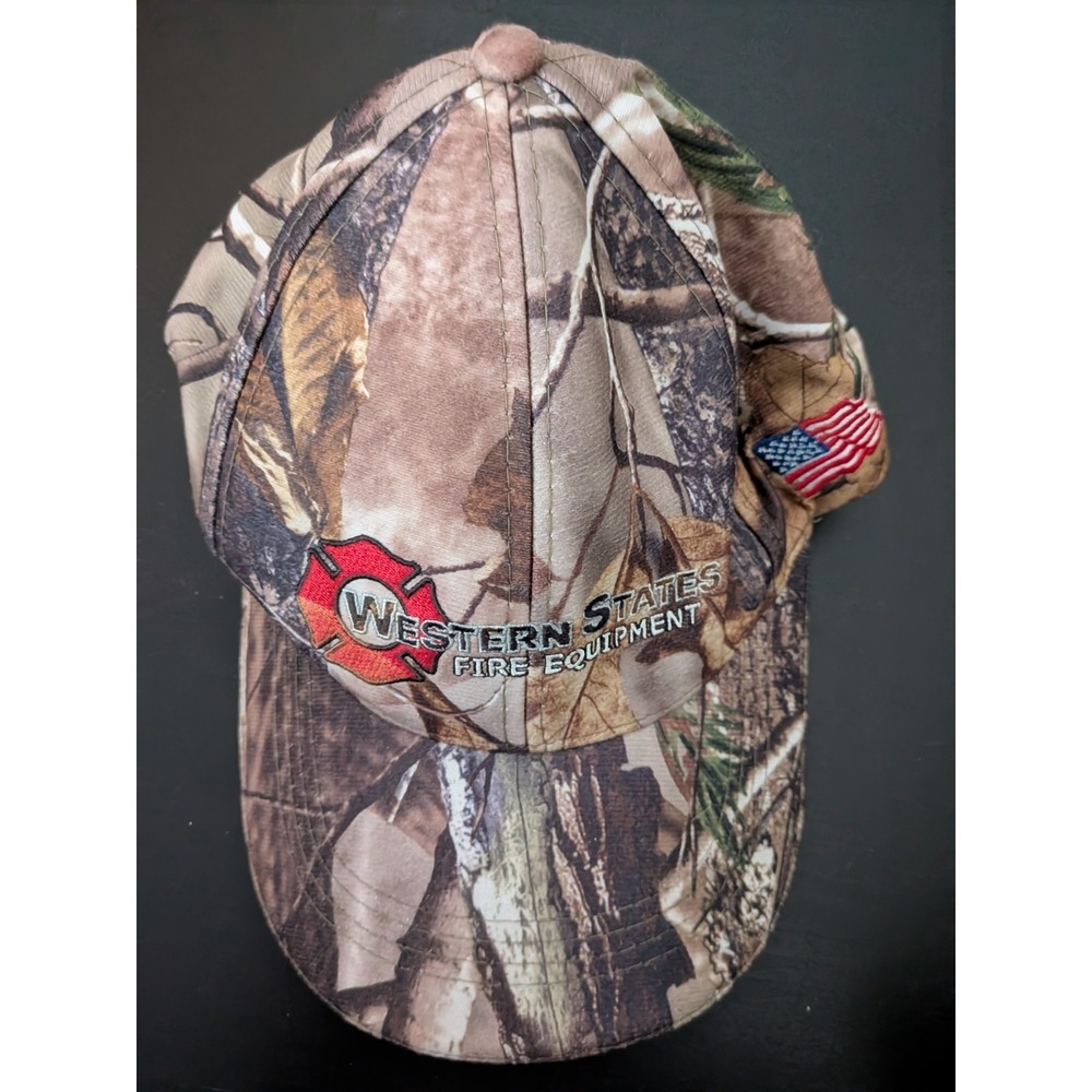 Western States Fire Equipment Woodland Camouflage Camo Hat Hunting Strapback‎
